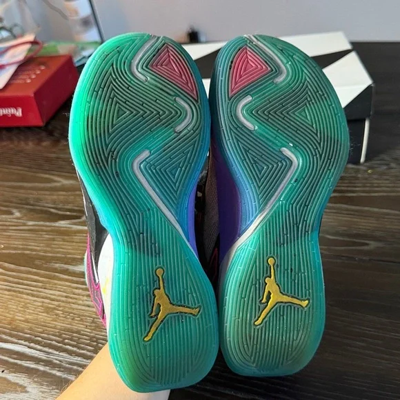 Nike Luka 2 Grade School Basketball Shoes Wolf Grey/Speed Yellow kid Jordans 4.5 - Picture 7 of 13